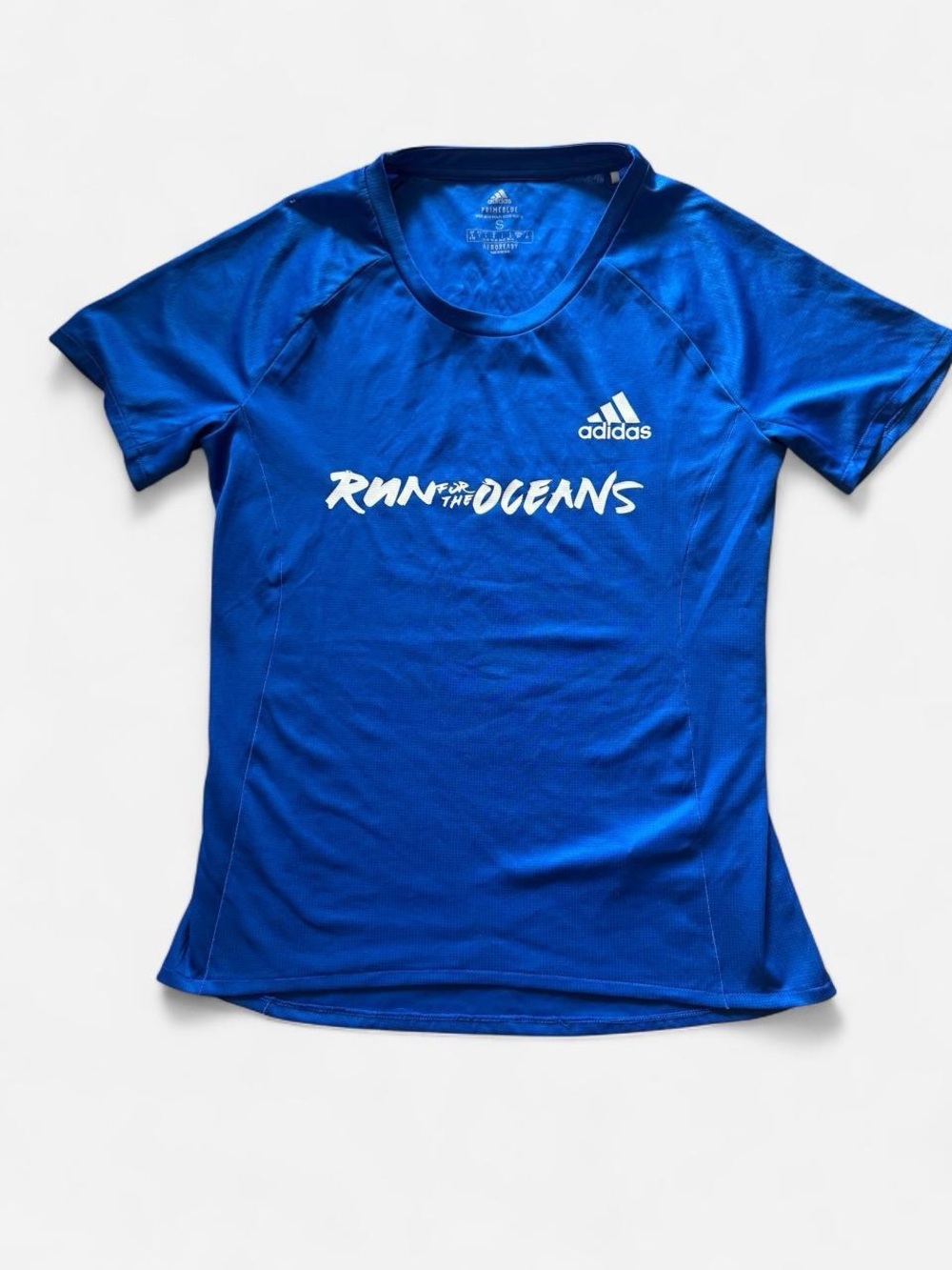 adidas Run for the Oceans Performance Tee - Blue/White